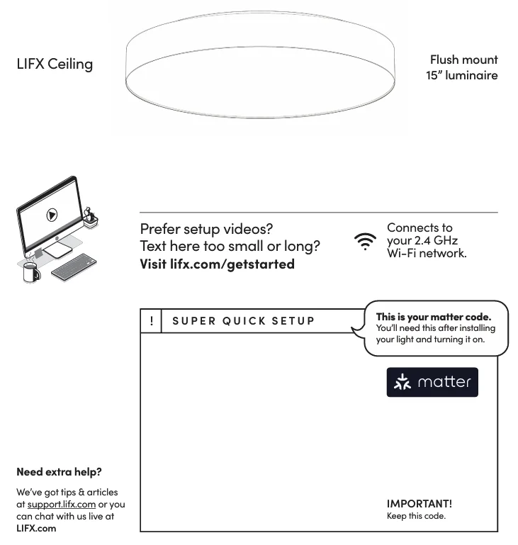 LIFX 15 SuperColor Ceiling Light User Manual LIFX 15 SuperColor Ceiling Light 2