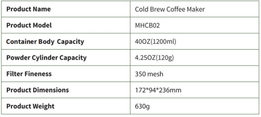 Maestri House MHCB02 Cold Brew Coffee Maker 9