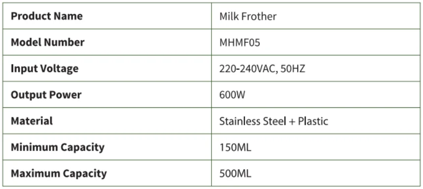 Maestri House MHMF05 Detachable Milk Frother 9