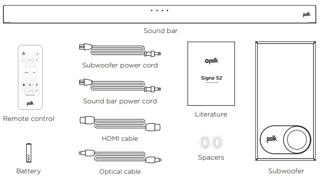 Polk Audio Signa S2 Sound Bar 1
