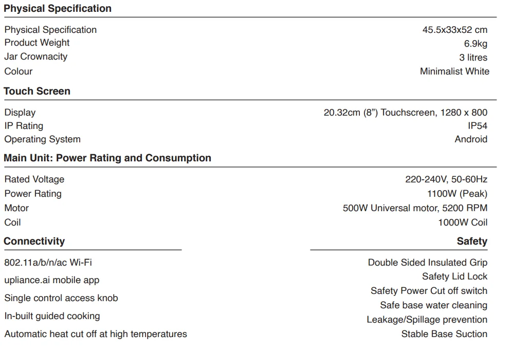 Upliance 2.O+ Smart Cooking Assistant 11