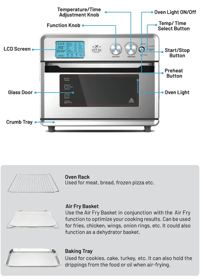 Zulay Kitchen Smart Convection Oven 2