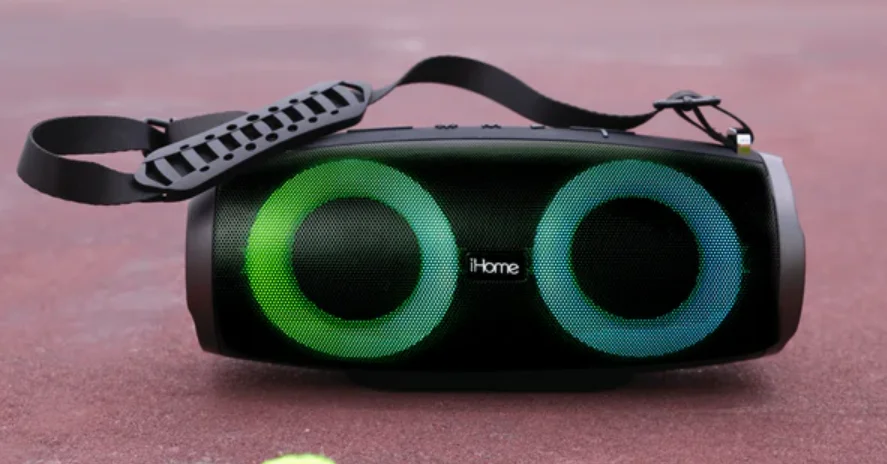 iHome iBT915B Bluetooth Speaker feat