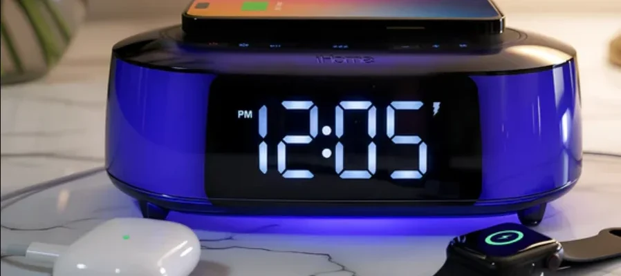 iHome iBTW282 Clock Radio feat