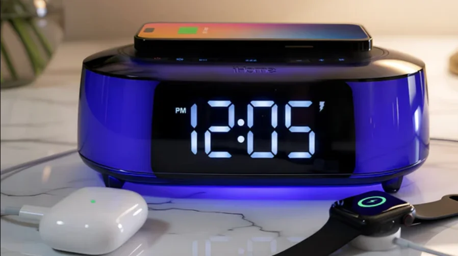 iHome iBTW282 Clock Radio feat