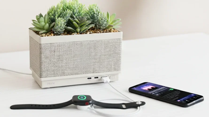 iHome iPP60 Powerplant Charging Station feat